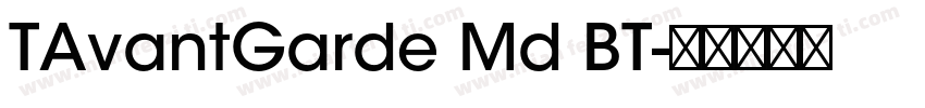 TAvantGarde Md BT字体转换
